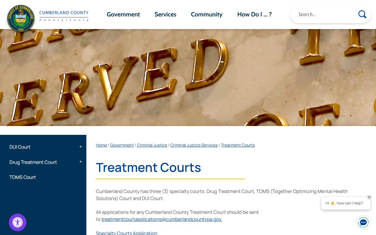 Cumberland treatment courts page