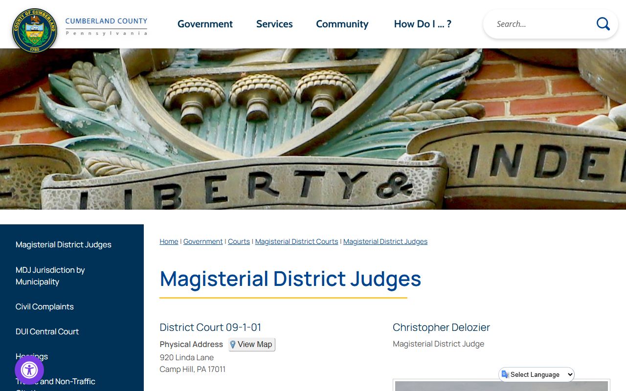 Magisterial District Court locations